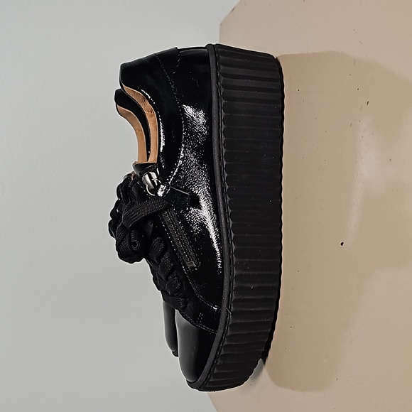 GABOR Women's Low-Top Black Patent Platform Sneakers Size 3½ (160418) - Picture 12 of 14